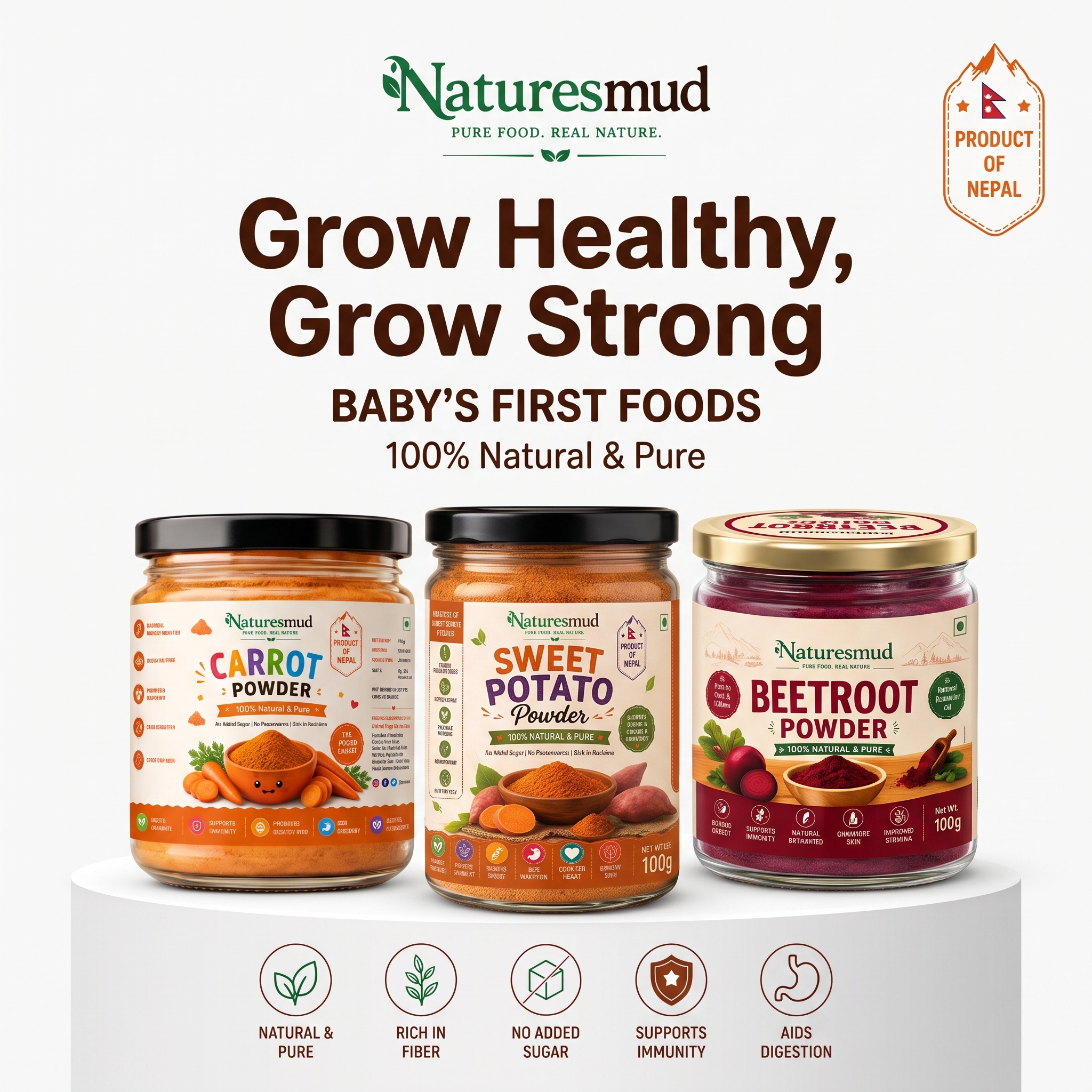Baby First Weaning Superfood Trio Pack (3 x 100g) - Image 1