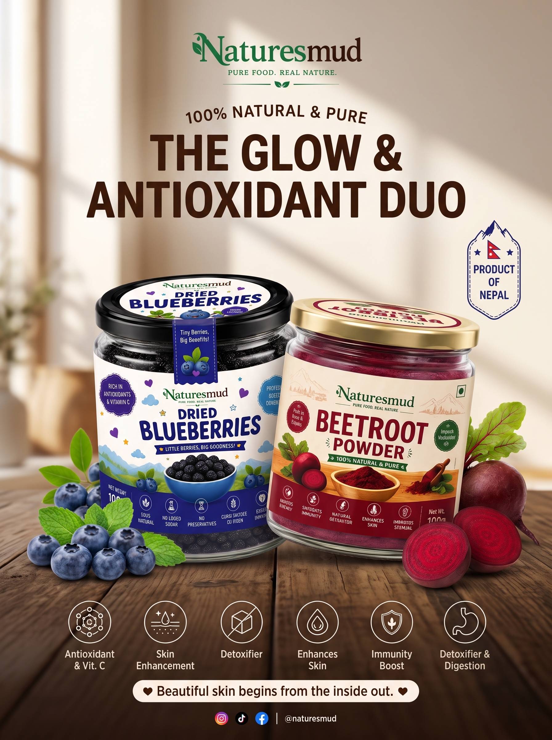 Anti-Aging Wild Blueberry & Cold-Pressed Virgin Dressing