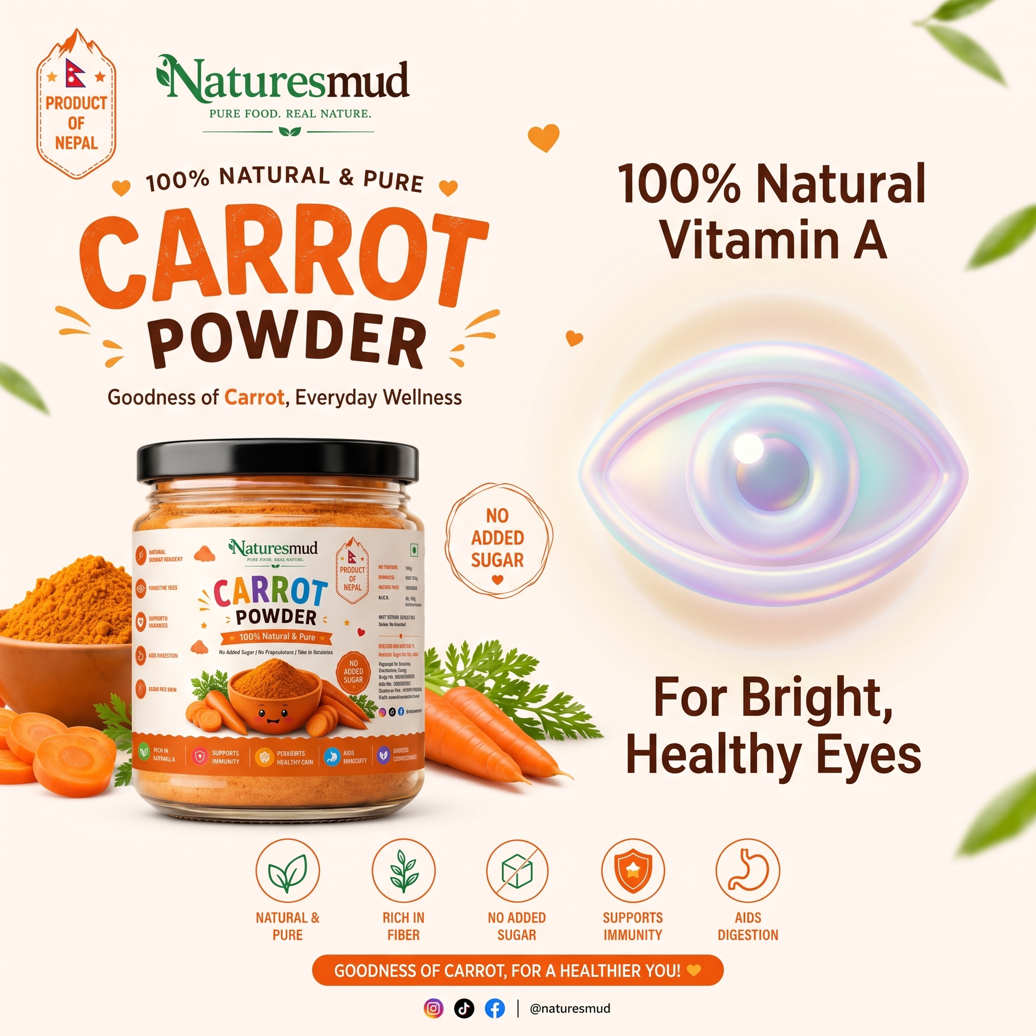 Carrot Powder in Nepal: Beta-Carotene Nutrition, Jaulo, Roti and Soup Guide thumbnail 5