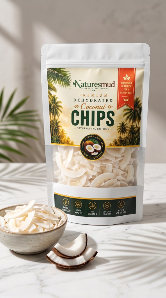 Dehydrated Raw Coconut Chips