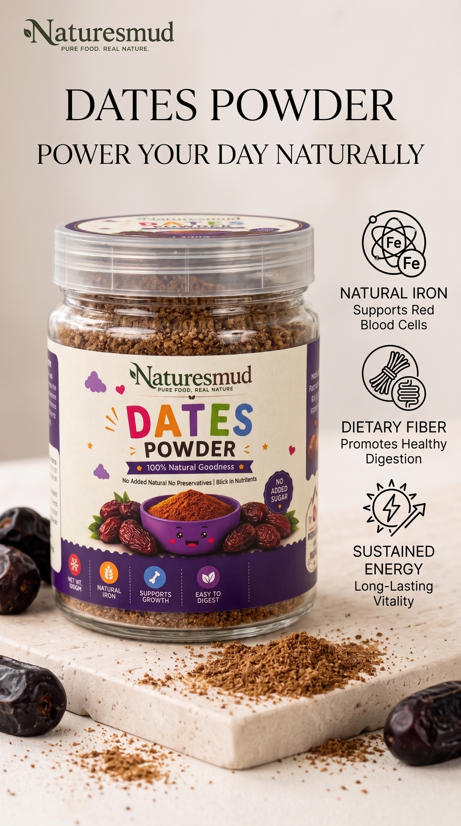 Sugar-Free Dates, Walnut & Pumpkin Seed Energy Barfi