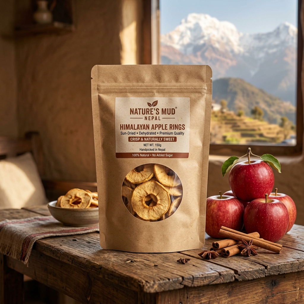 Mountain Apple, Raw Walnut & Dates Powder Baked Crisp