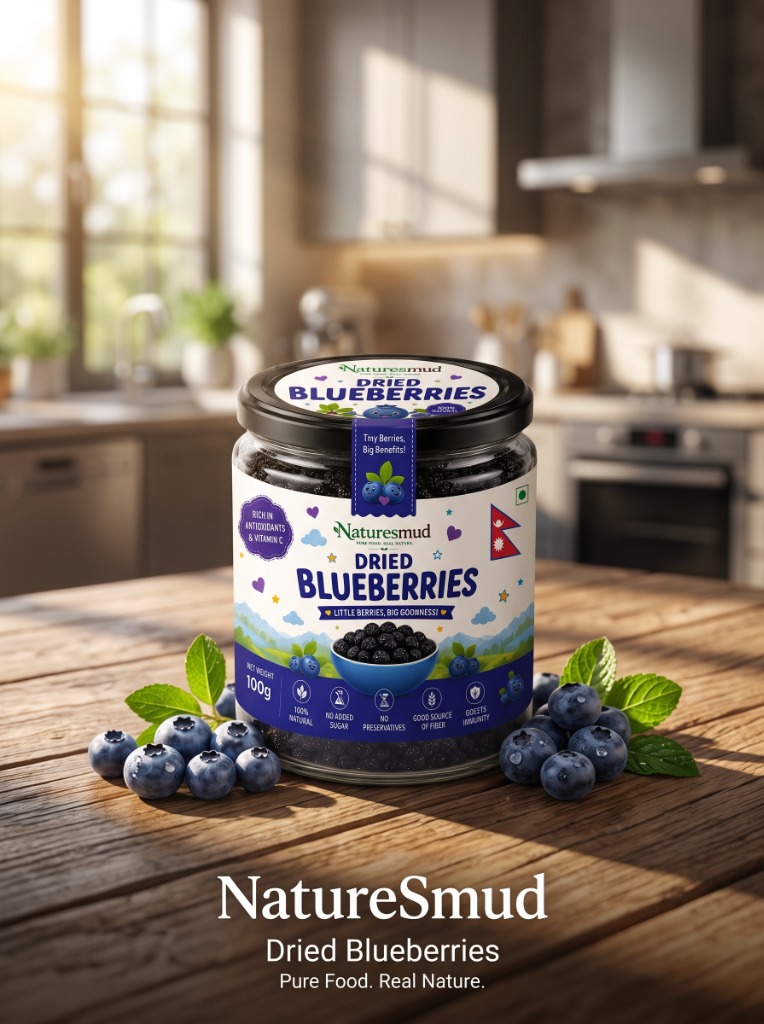 Wild Himalayan Dried Blueberries for Focus