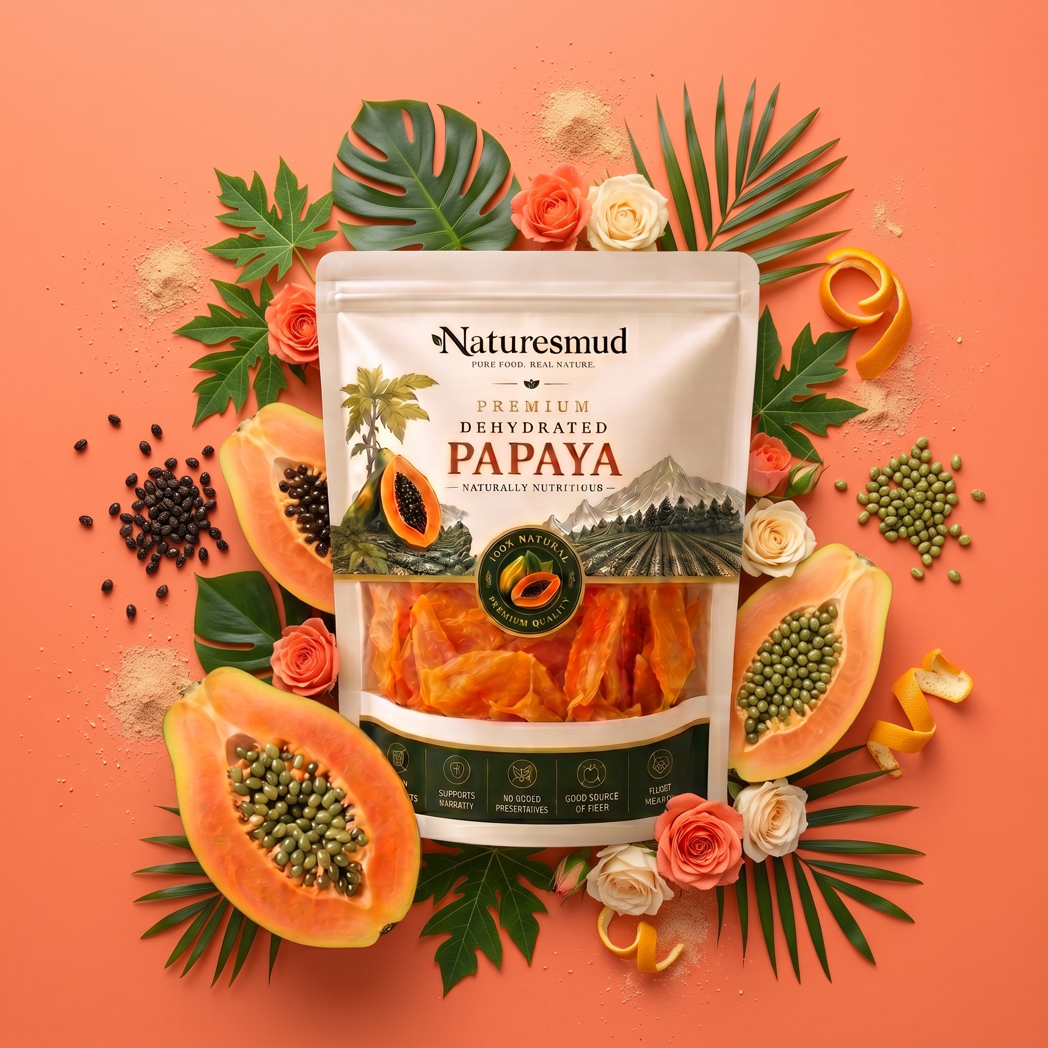 Dehydrated Papaya
