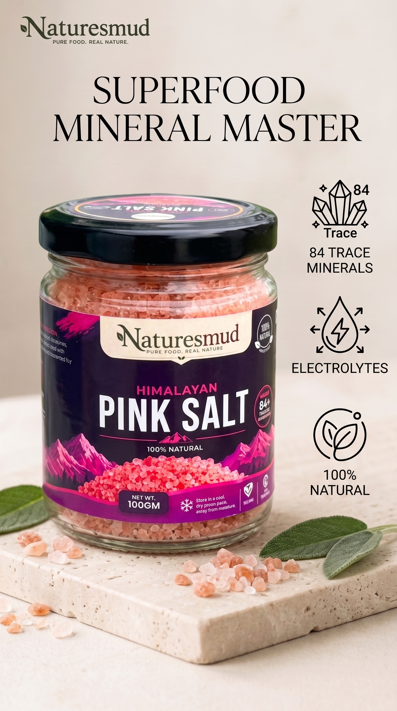 Pure Himalayan Pink Salt & Chia
